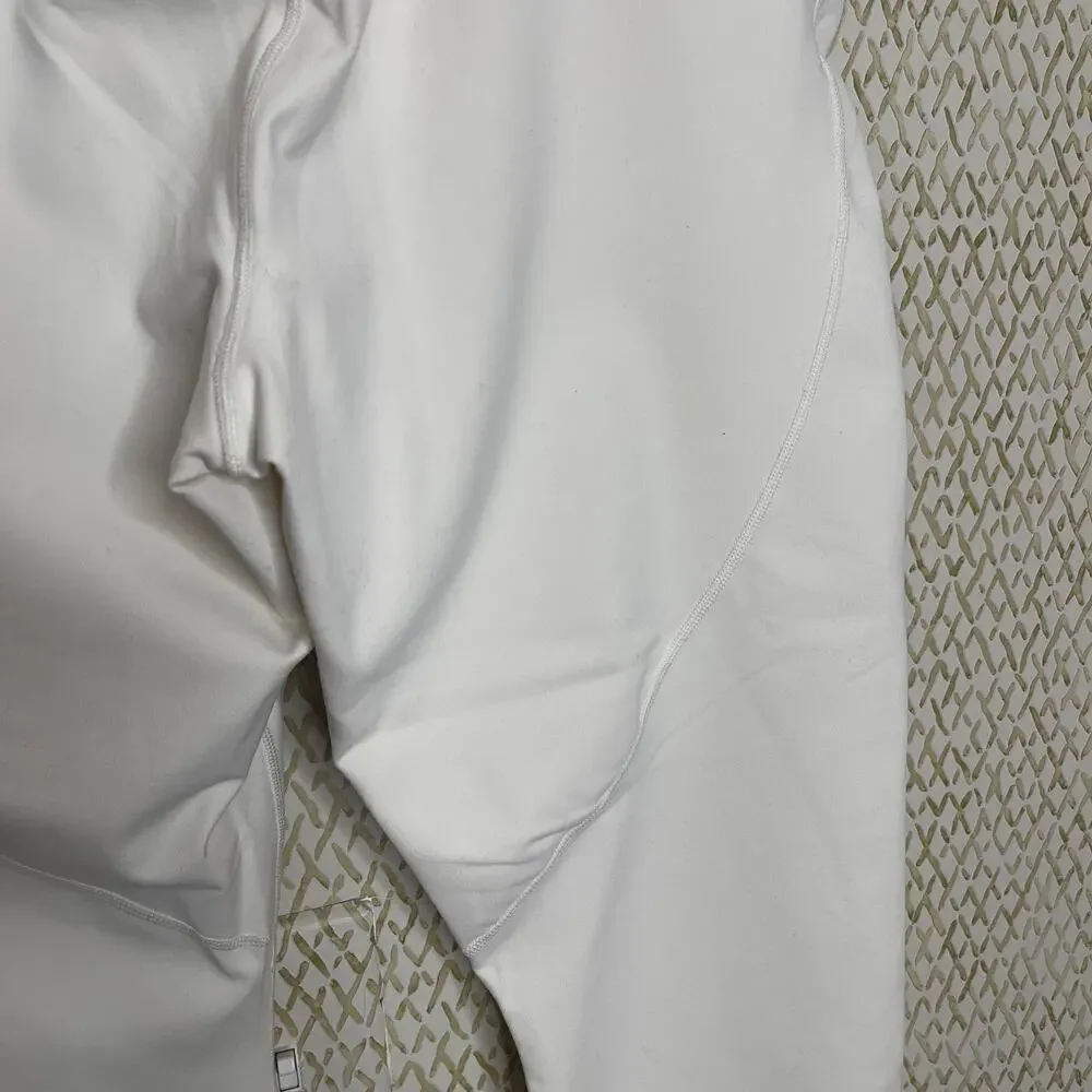 Fabletics Power Hold Egret/Gold White Boost Crop Leggings Size 2XL - Picture 4 of 10